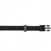 COLLIER NYLON REGLABLE NOIR 20 MM TAILLE 40/65 CM